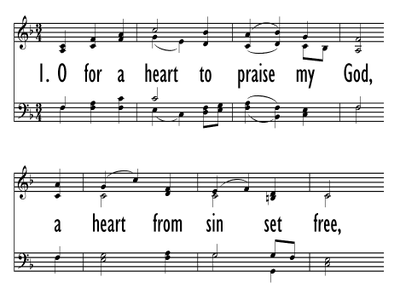 O FOR A HEART TO PRAISE MY GOD-ppt