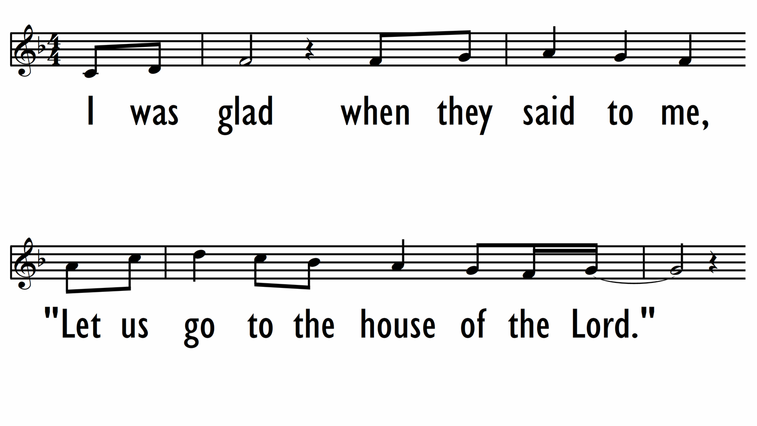 LET US GO TO THE HOUSE OF THE LORD - Lead Line-ppt