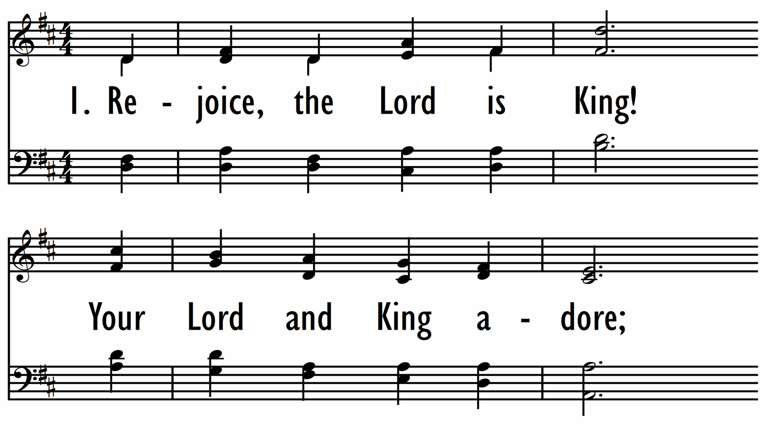 REJOICE, THE LORD IS KING-ppt