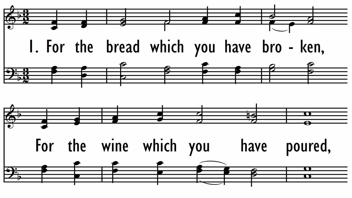FOR THE BREAD WHICH YOU HAVE BROKEN-ppt