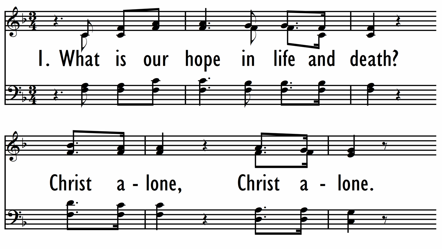 CHRIST OUR HOPE IN LIFE AND DEATH - Hymn-ppt