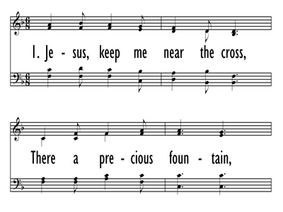 hymn jesus keep me near the cross lyrics
