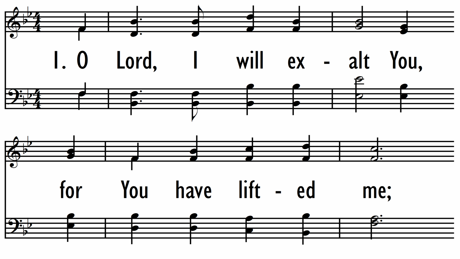 O LORD, I WILL EXALT YOU-ppt