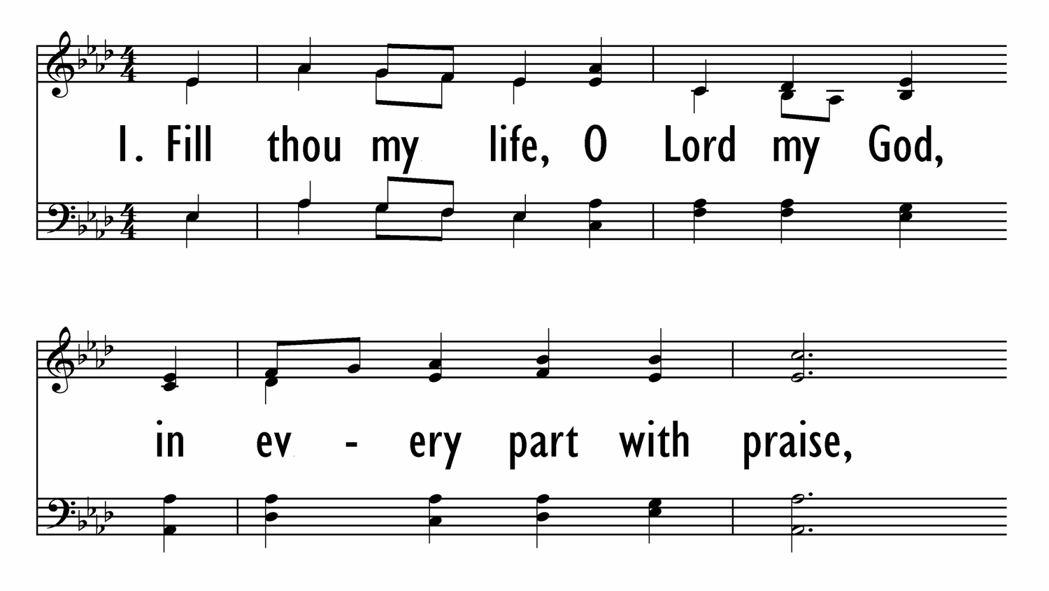 FILL THOU MY LIFE, O LORD, MY GOD-ppt
