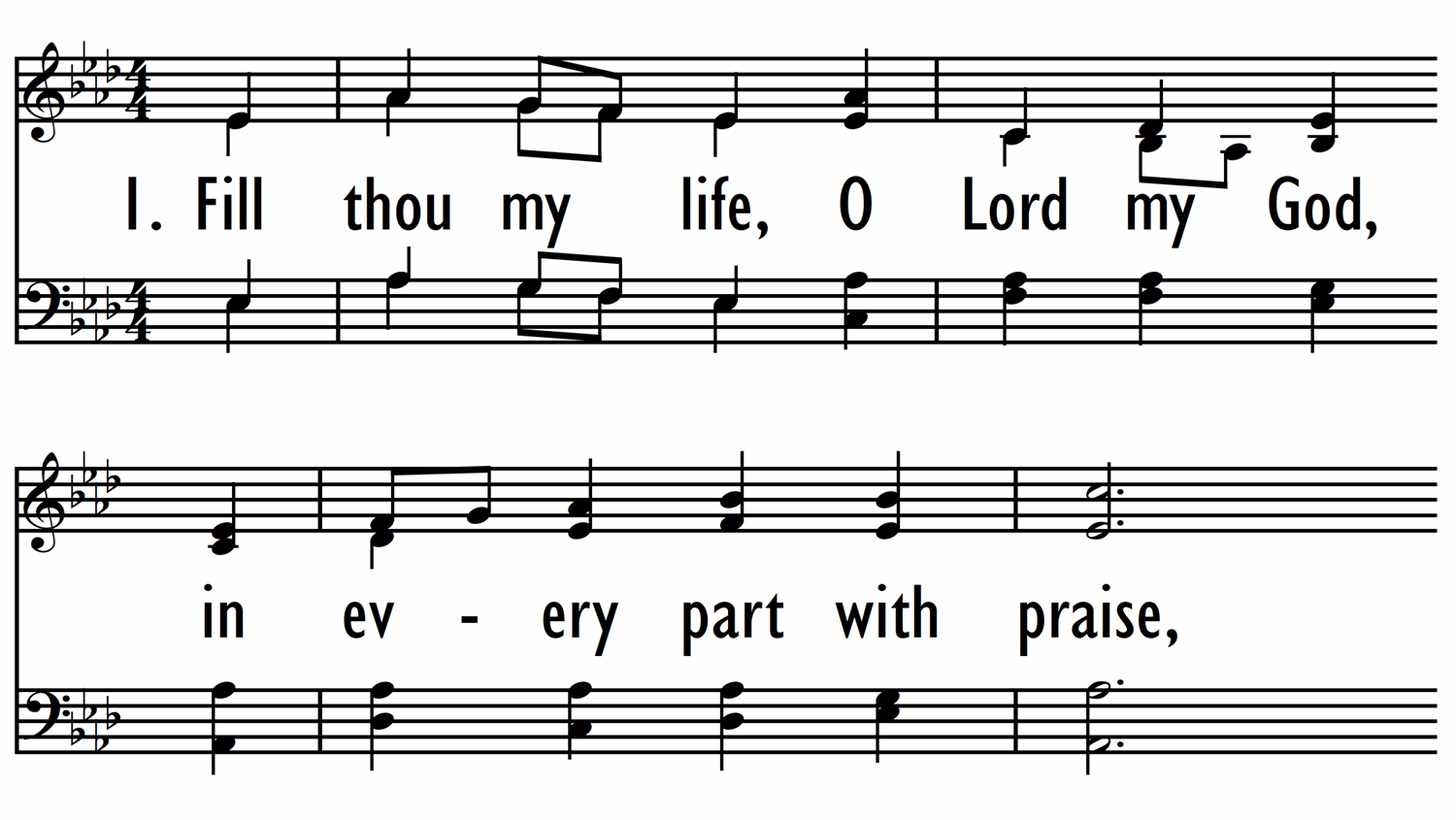 FILL THOU MY LIFE, O LORD, MY GOD-ppt
