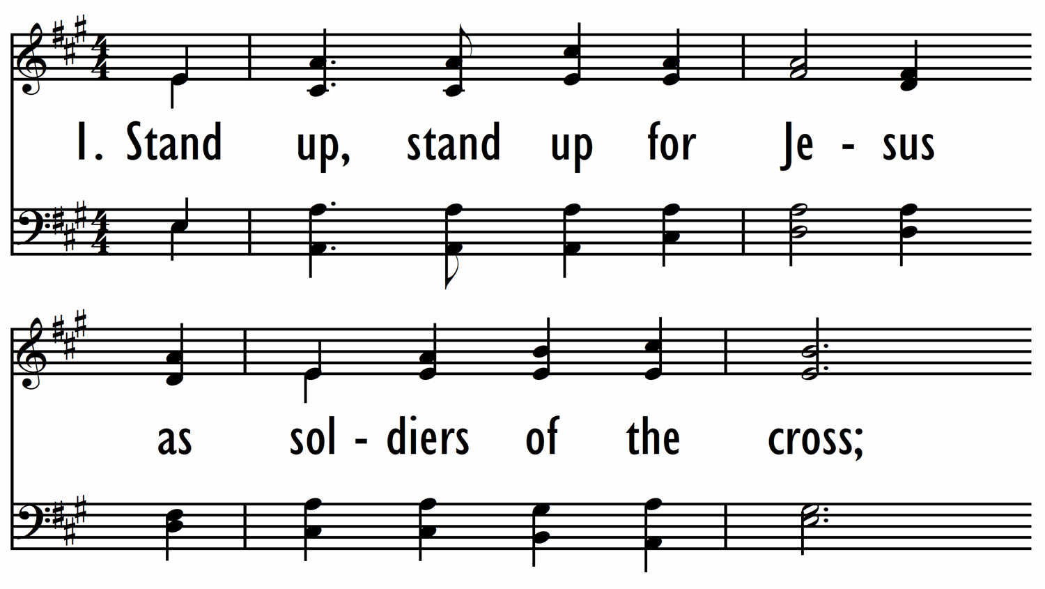 STAND UP, STAND UP FOR JESUS-ppt
