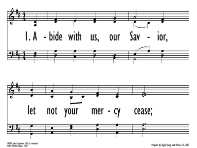 ABIDE WITH US, OUR SAVIOR-ppt