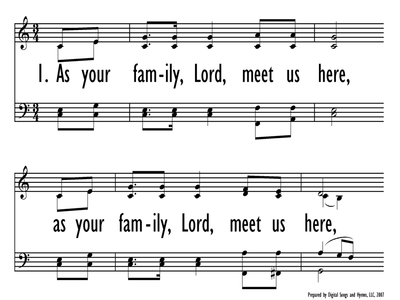 AS YOUR FAMILY, LORD, WE MEET-ppt