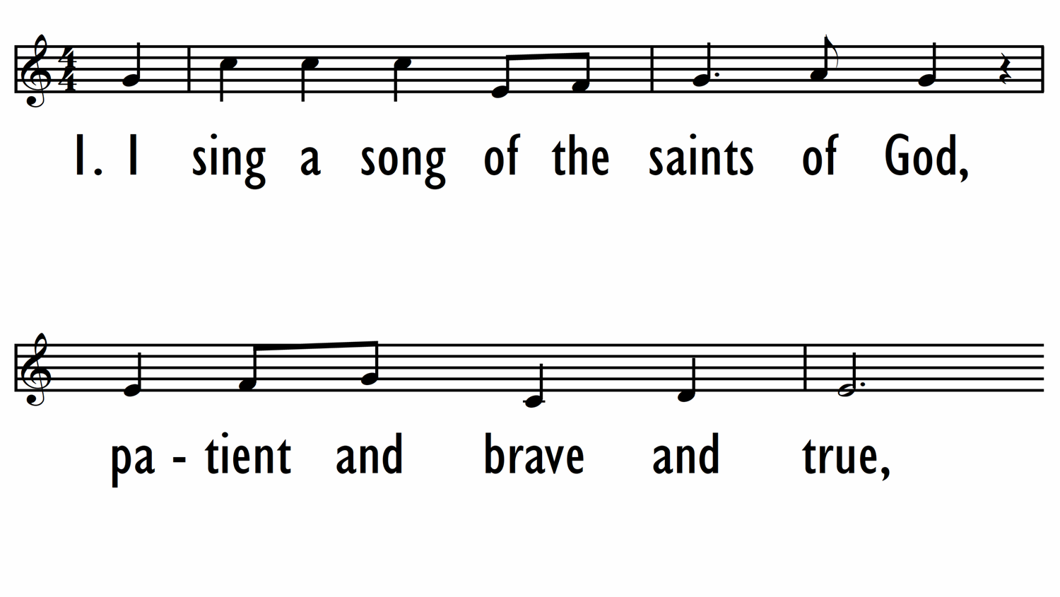 I SING A SONG OF THE SAINTS OF GOD-ppt