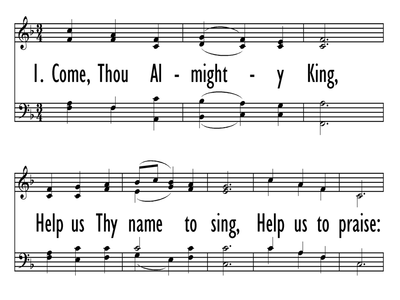 COME, THOU ALMIGHTY KING-ppt