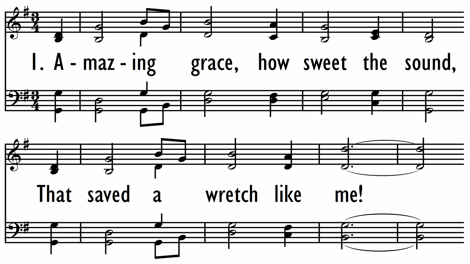 AMAZING GRACE, HOW SWEET THE SOUND-ppt