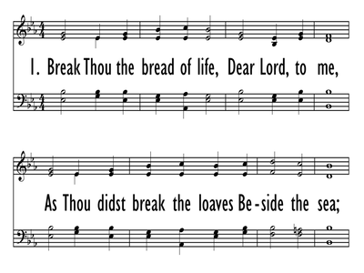 BREAK THOU THE BREAD OF LIFE-ppt
