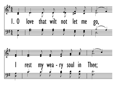 O LOVE THAT WILT NOT LET ME GO-ppt
