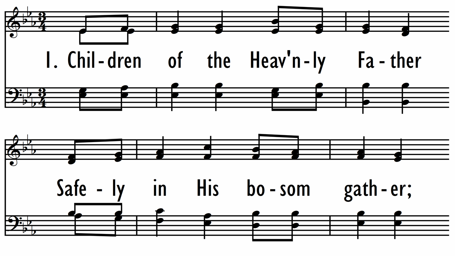 Hymn Information for Children Of The Heavenly Father!