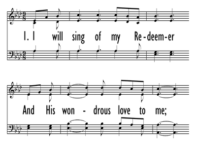 I WILL SING OF MY REDEEMER-ppt