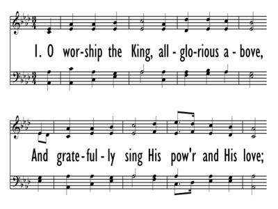O WORSHIP THE KING-ppt