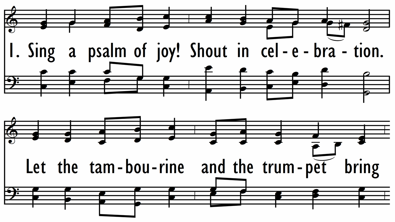 SING A PSALM OF JOY-ppt