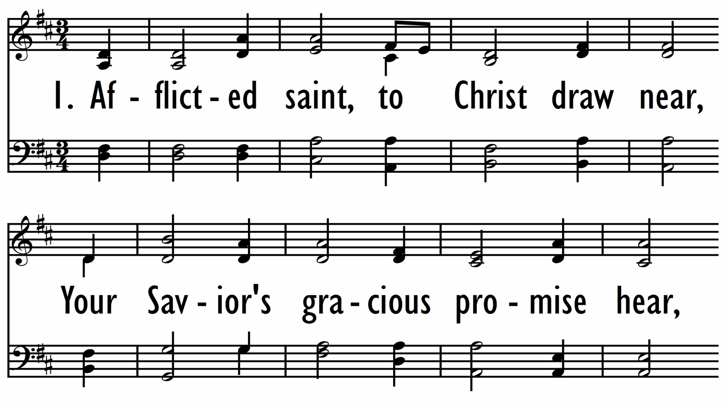 AFFLICTED SAINT, TO CHRIST DRAW NEAR Digital Songs & Hymns