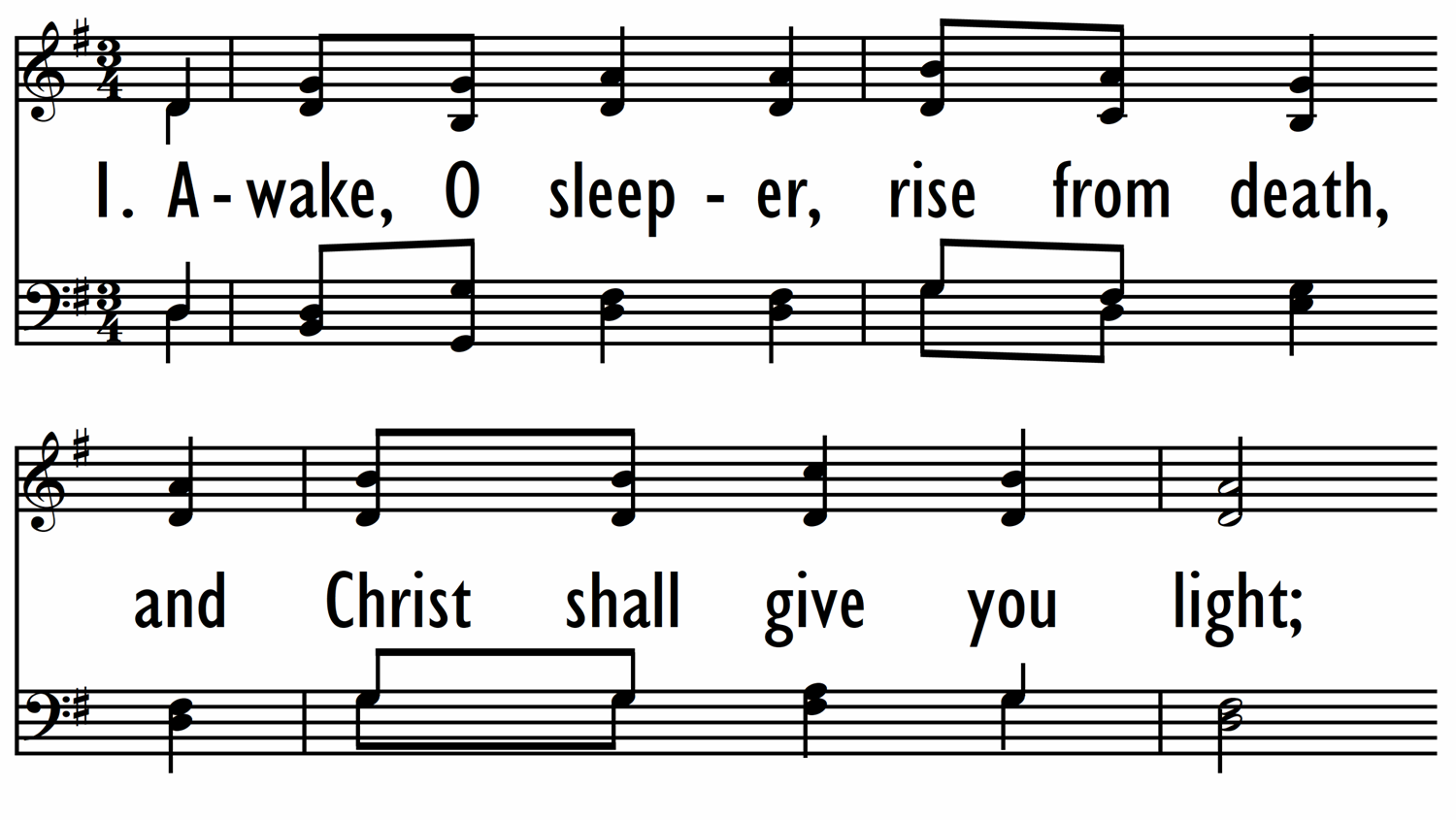 AWAKE O SLEEPER RISE FROM DEATH Digital Songs Hymns