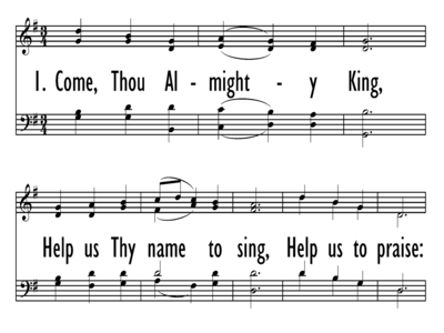 COME, THOU ALMIGHTY KING-ppt