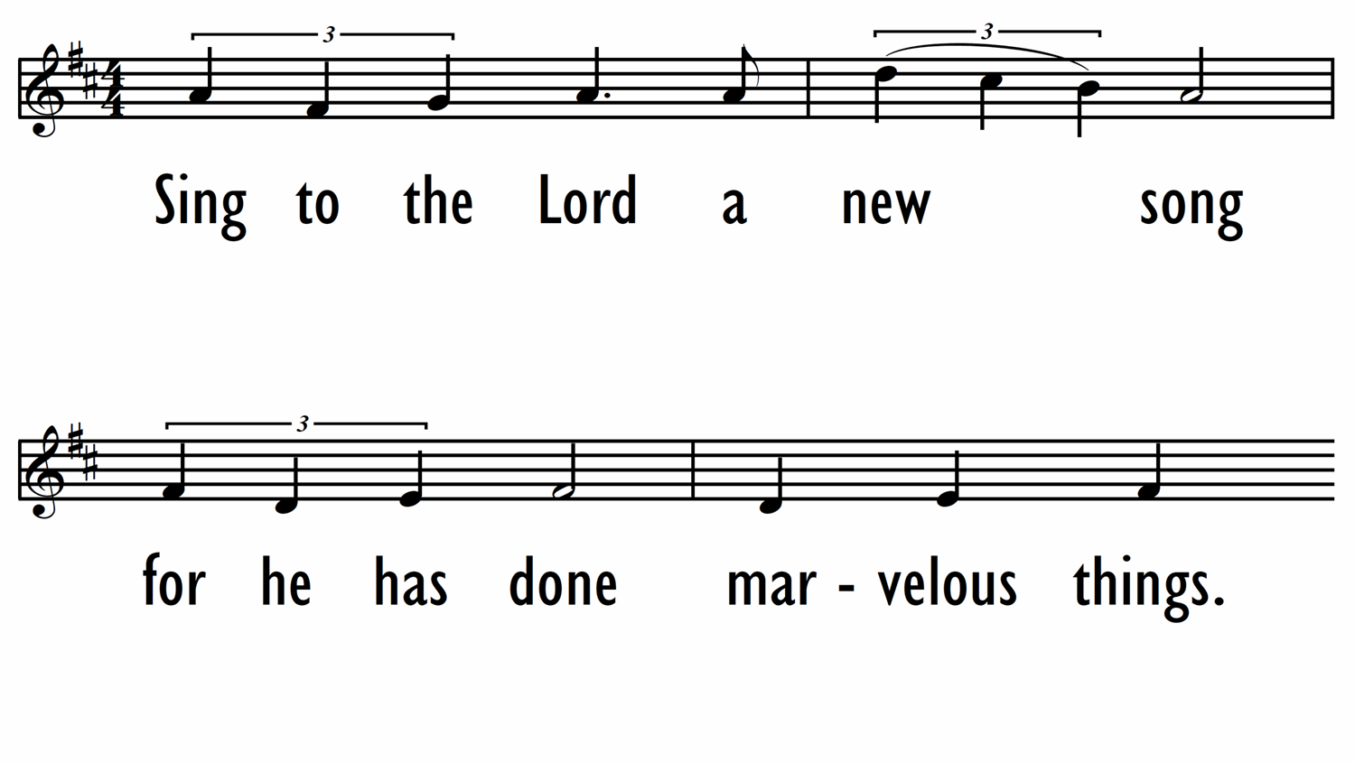 SING TO THE LORD A NEW SONG - Lead Line-ppt