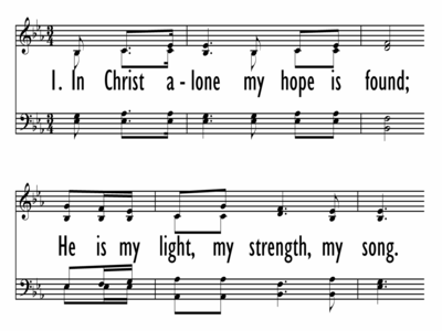 lyrics to in christ alone my hope is found