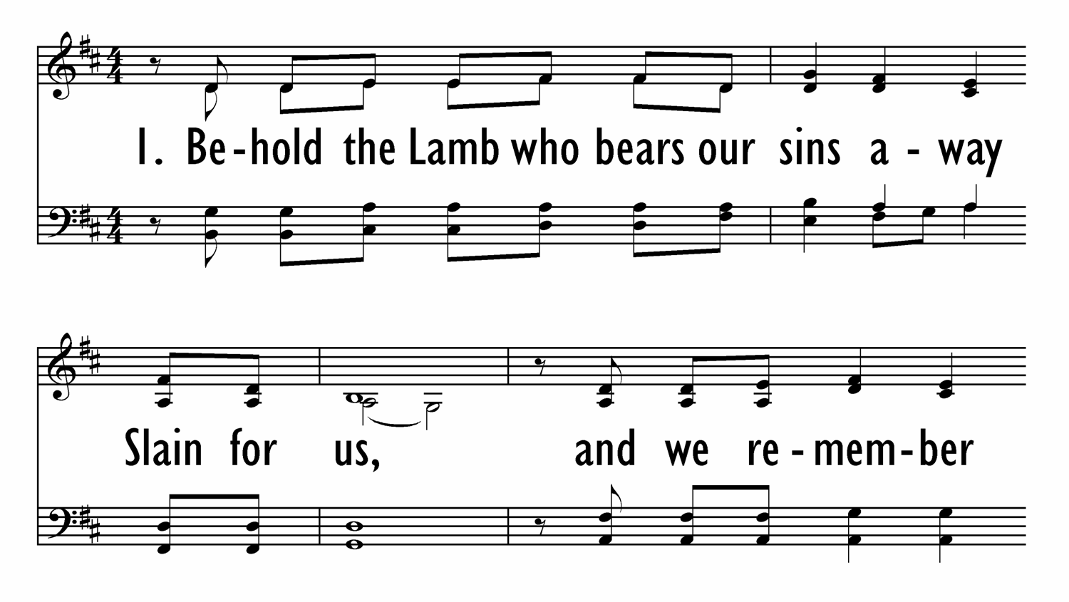 THE COMMUNION HYMN 4 Part Digital Songs Hymns