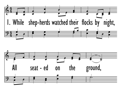 as shepherds watched their flocks by night lyrics