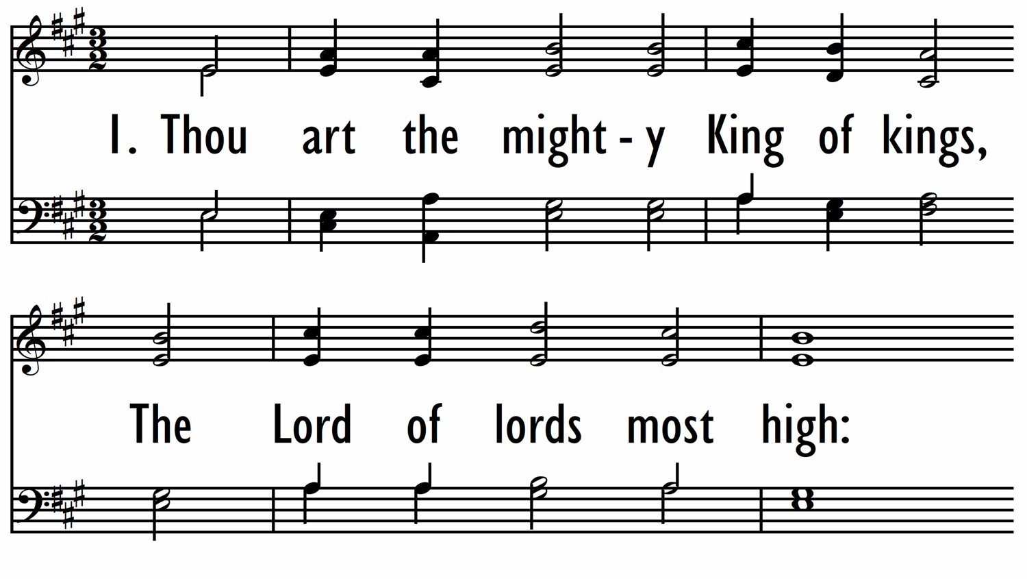 THOU ART THE MIGHTY KING OF KINGS-ppt