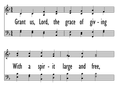 GRANT US, LORD, THE GRACE OF GIVING-ppt