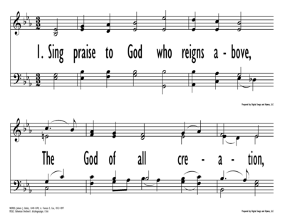 SING PRAISE TO GOD WHO REIGNS ABOVE-ppt