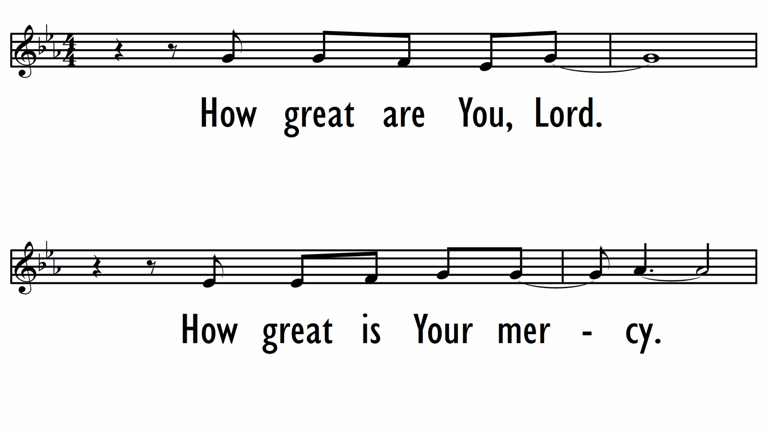 HOW GREAT ARE YOU, LORD - Lead Line-ppt