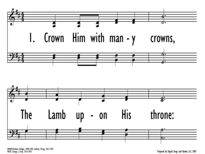 CROWN HIM WITH MANY CROWNS-ppt