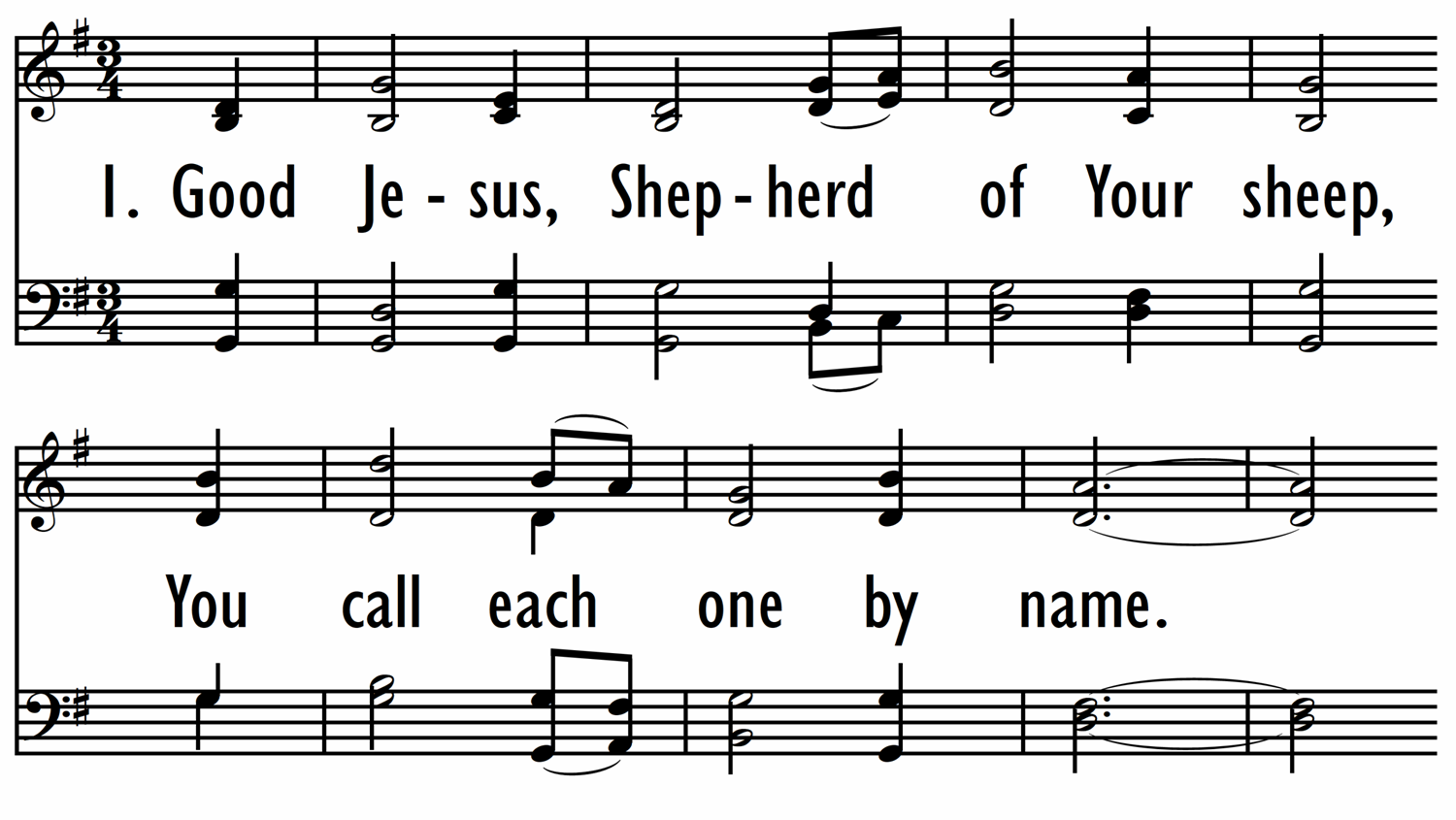 GOOD JESUS, SHEPHERD | Digital Songs & Hymns