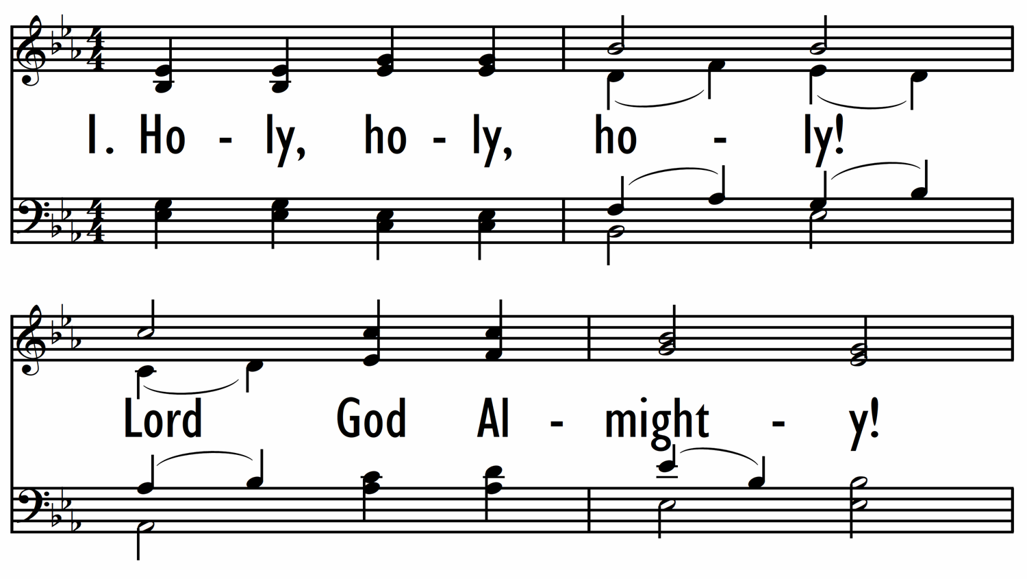 HOLY, HOLY, HOLY - with descant-ppt