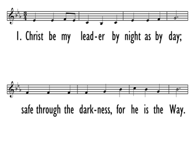CHRIST BE MY LEADER - Lead Line-ppt