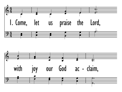 COME, LET US PRAISE THE LORD-ppt