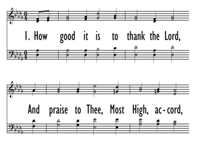 HOW GOOD IT IS TO THANK THE LORD-ppt