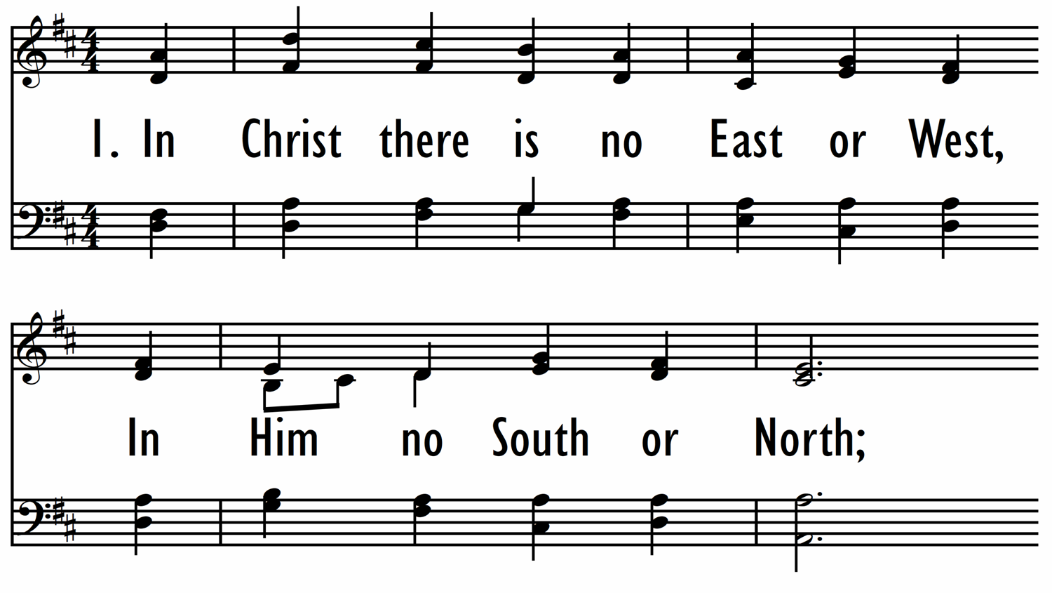 IN CHRIST THERE IS NO EAST OR WEST-ppt