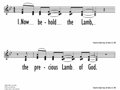 NOW BEHOLD THE LAMB-ppt