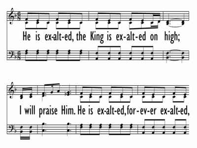HE IS EXALTED-ppt