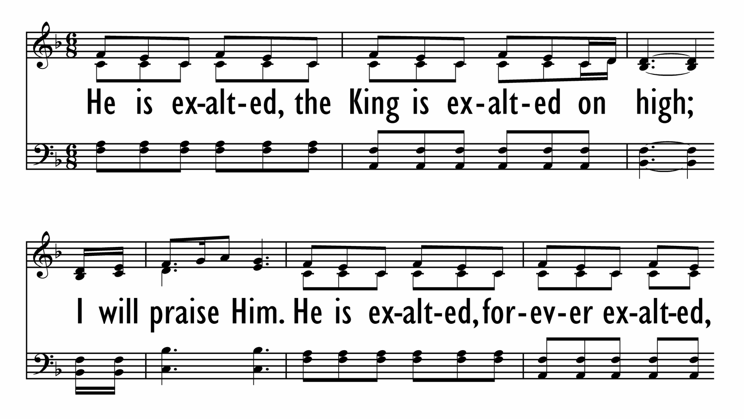 HE IS EXALTED-ppt
