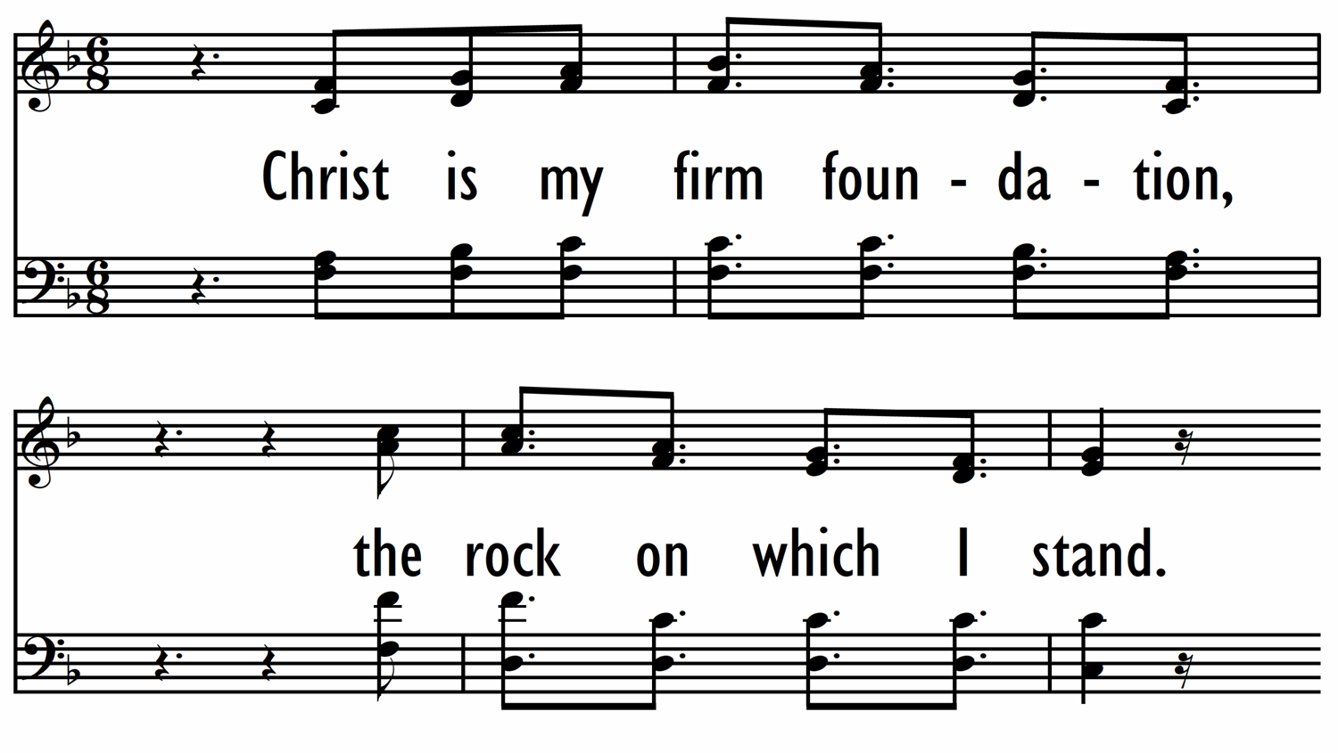 FIRM FOUNDATION (HE WON'T) - Hymn-ppt