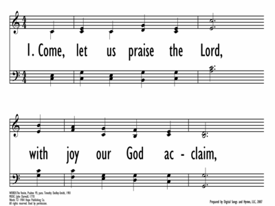 COME, LET US PRAISE THE LORD-ppt