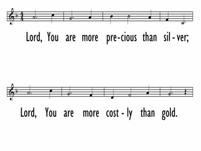 MORE PRECIOUS THAN SILVER - Lead Line-ppt