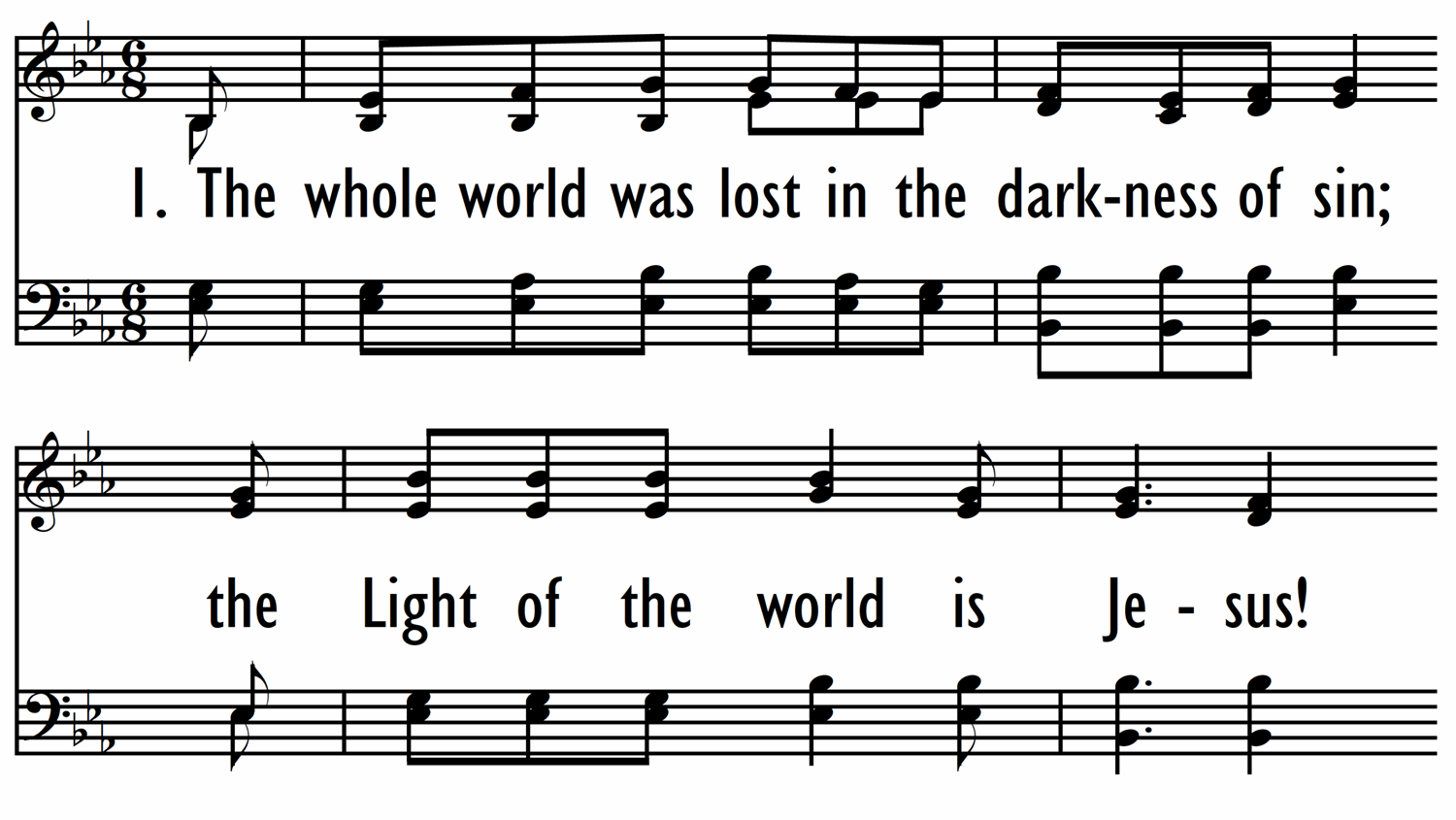 THE LIGHT OF THE WORLD IS JESUS-ppt