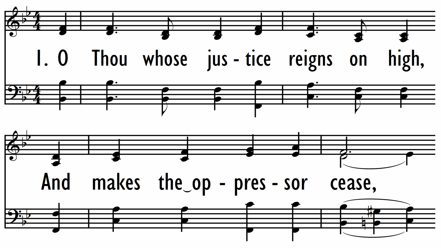 O THOU, WHOSE JUSTICE REIGNS ON HIGH (PSALM 56)-ppt