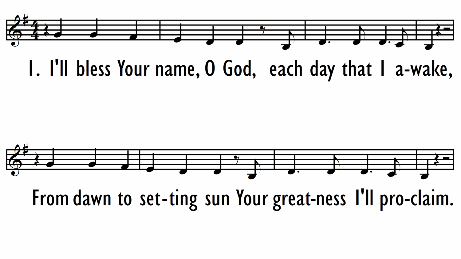 HOW GREAT (PSALM 145) - Lead Line-ppt