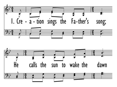 CREATION SINGS THE FATHER'S SONG-ppt