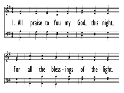 ALL PRAISE TO YOU, MY GOD, THIS NIGHT-ppt